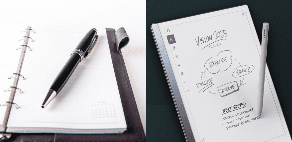 planner, paper, digital, reMarkable