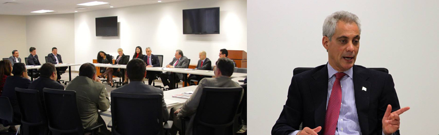 Montenegro, Attended IHCC Roundtable Meeting with Mayor Rahm Emanuel